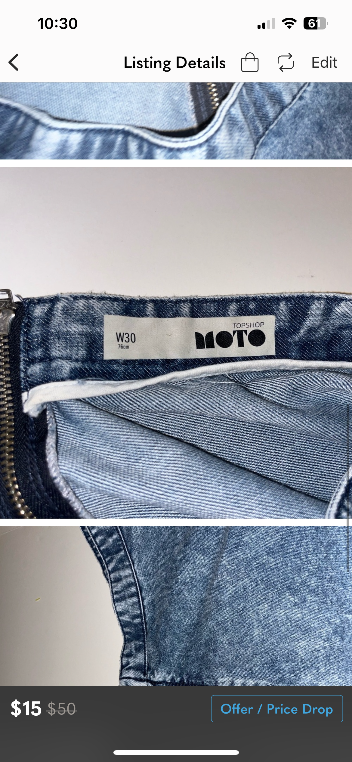 Moto skirt